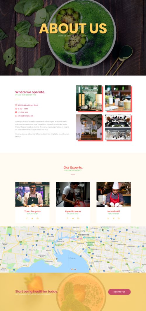 Juice Bar - About 4