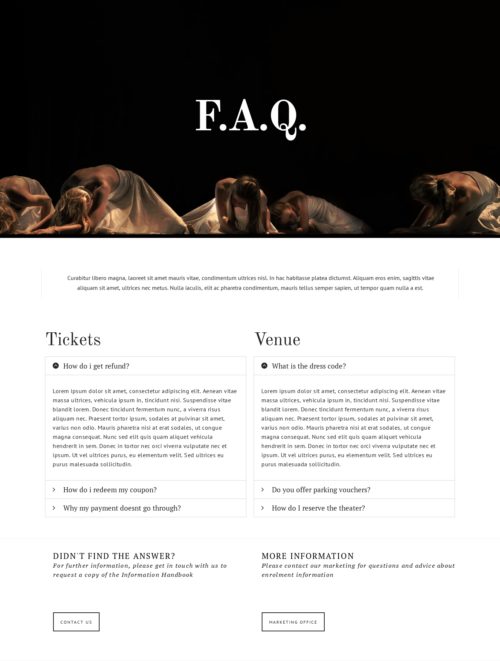 Theatre Company - FAQ