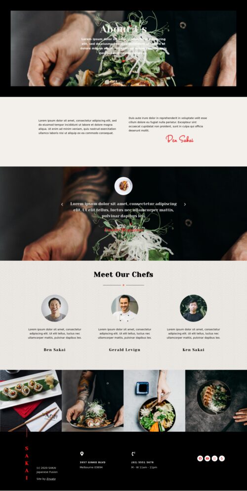 Sushi Restaurant - About us 2
