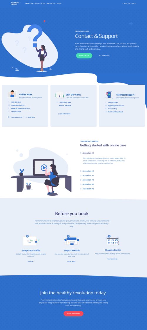 Modern Clinic - Contact Us