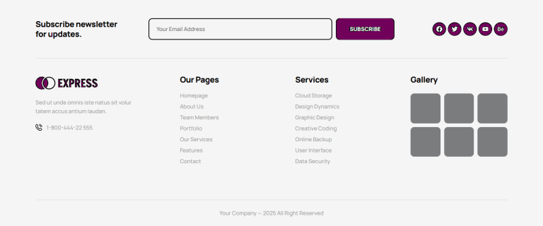 Footer c3487