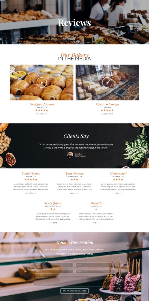Bakery - Reviews