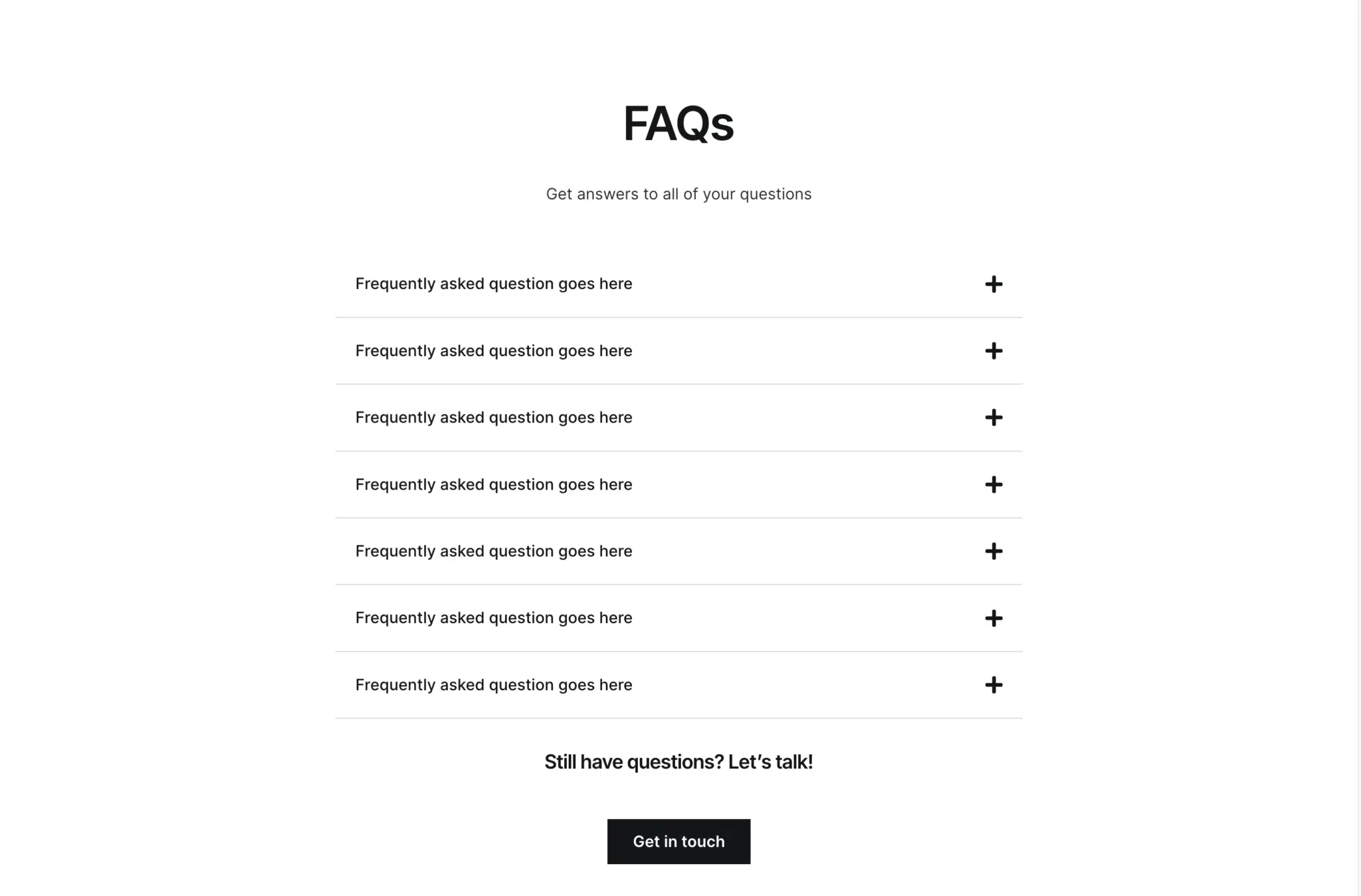 FAQ 100