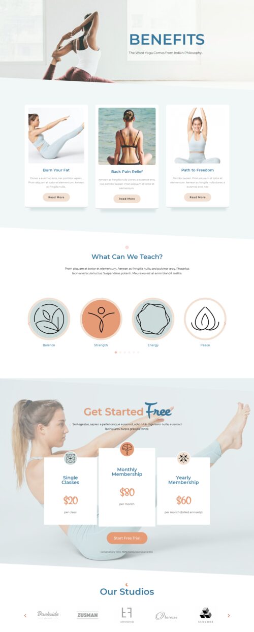yoga studio-Benefits