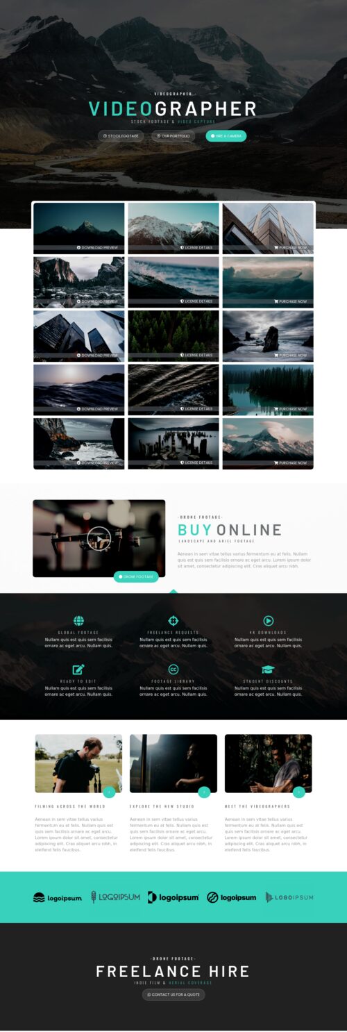 Elementor kit - Videographer - Home 