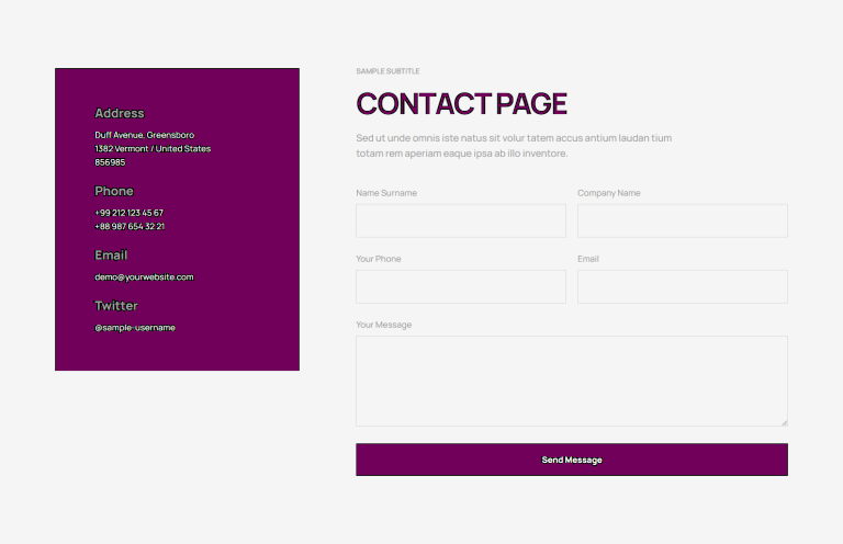 Contact c841