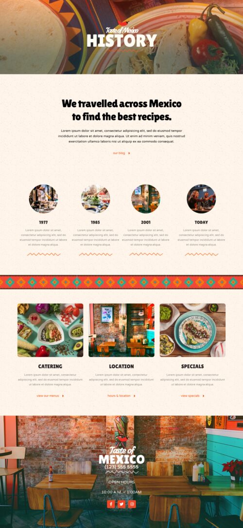 Mexican Restaurant - History