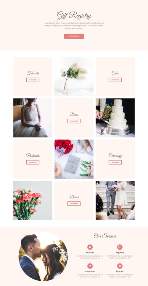 Wedding - GIft Registry