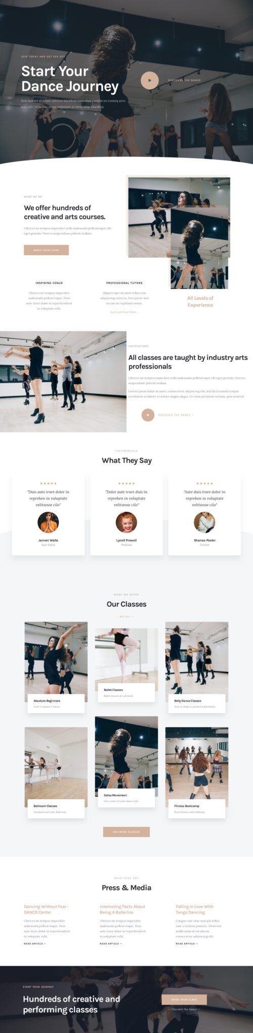 Dance School Home 1
