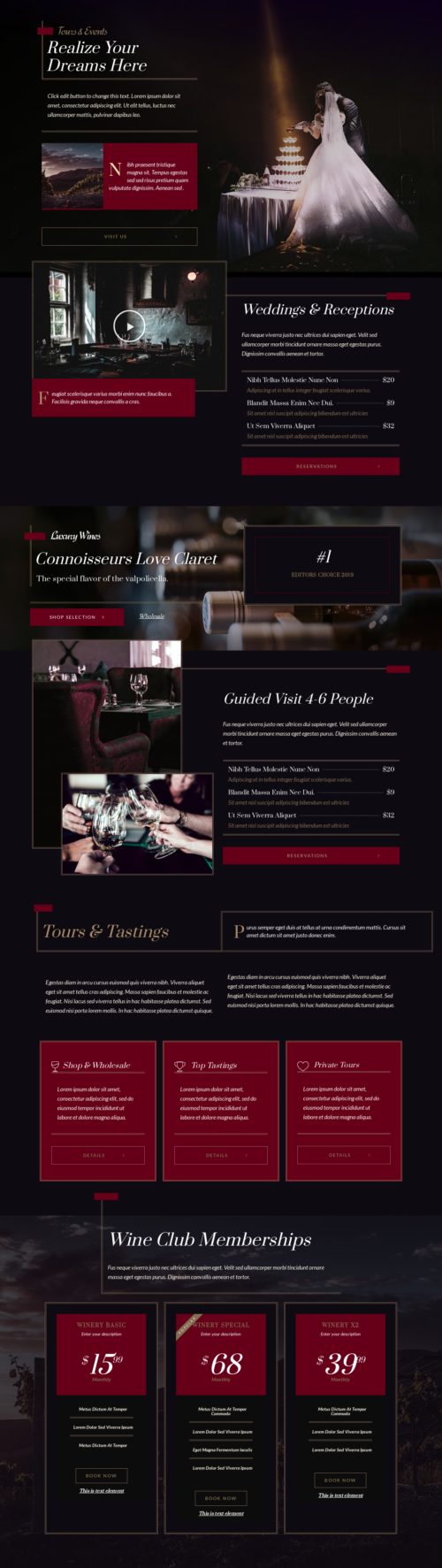 Wine Brand Tour Pricing