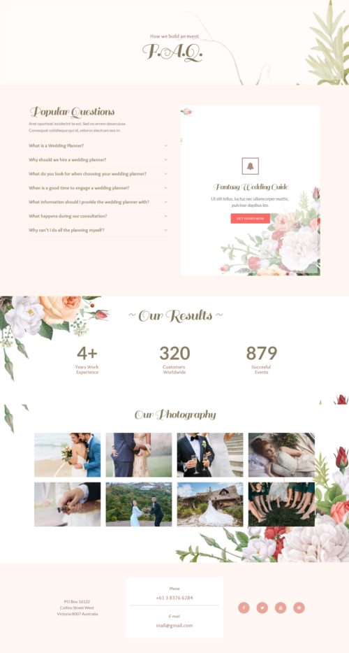 Wedding Planner - FAQ