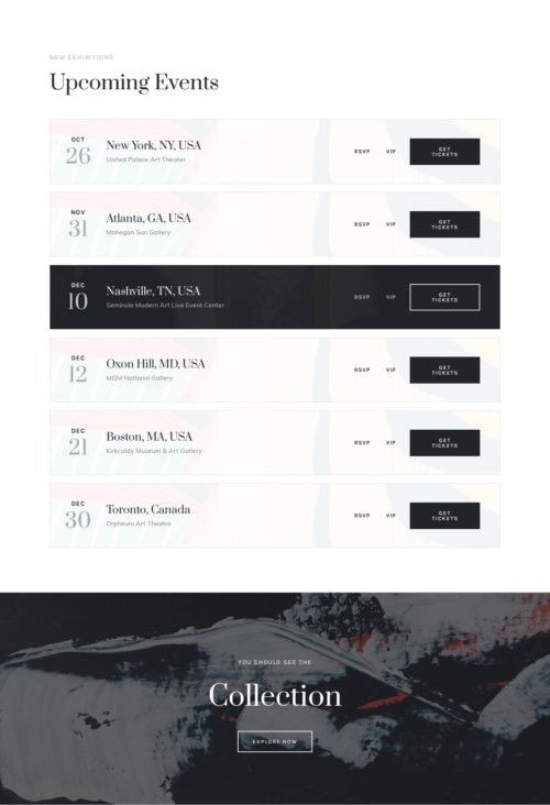 Artist Events