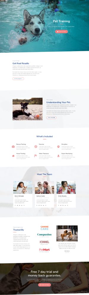 Veterinary - Pet Training
