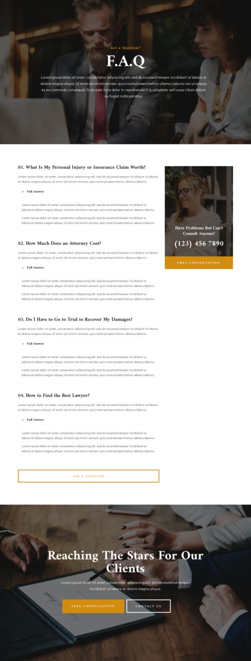 Law Firm - FAQ 2