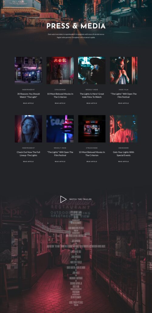 Independent Film - Press
