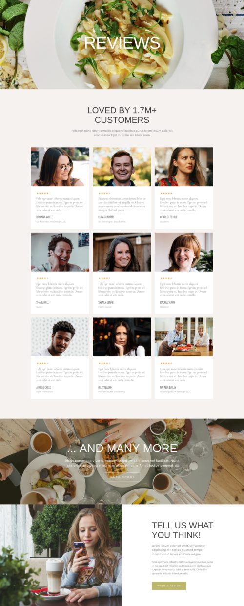 Vegan Restaurant - Menu 2