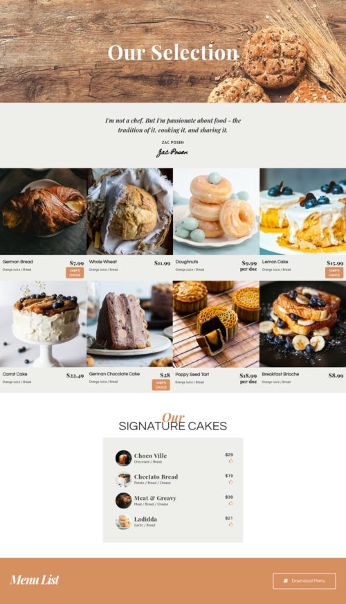 Bakery - Selection