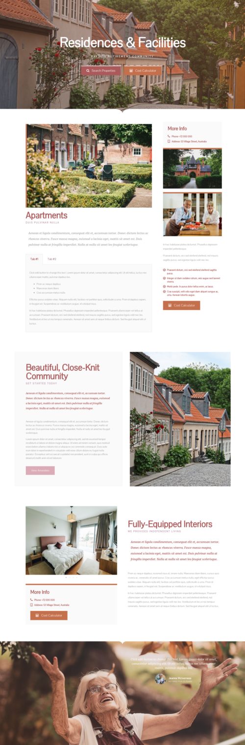 Retirement Community Accommodation