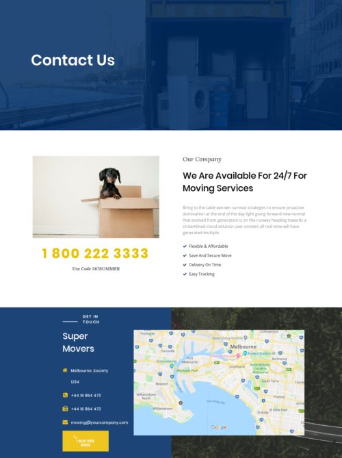 Moving Company - Contact