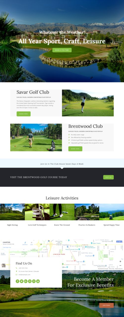 Golf Course Home 