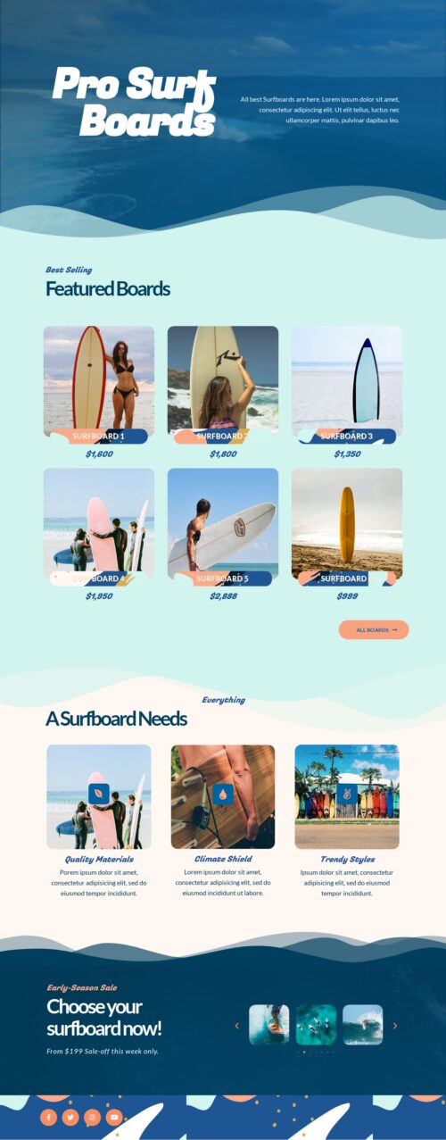 Surf Shop - Home 2