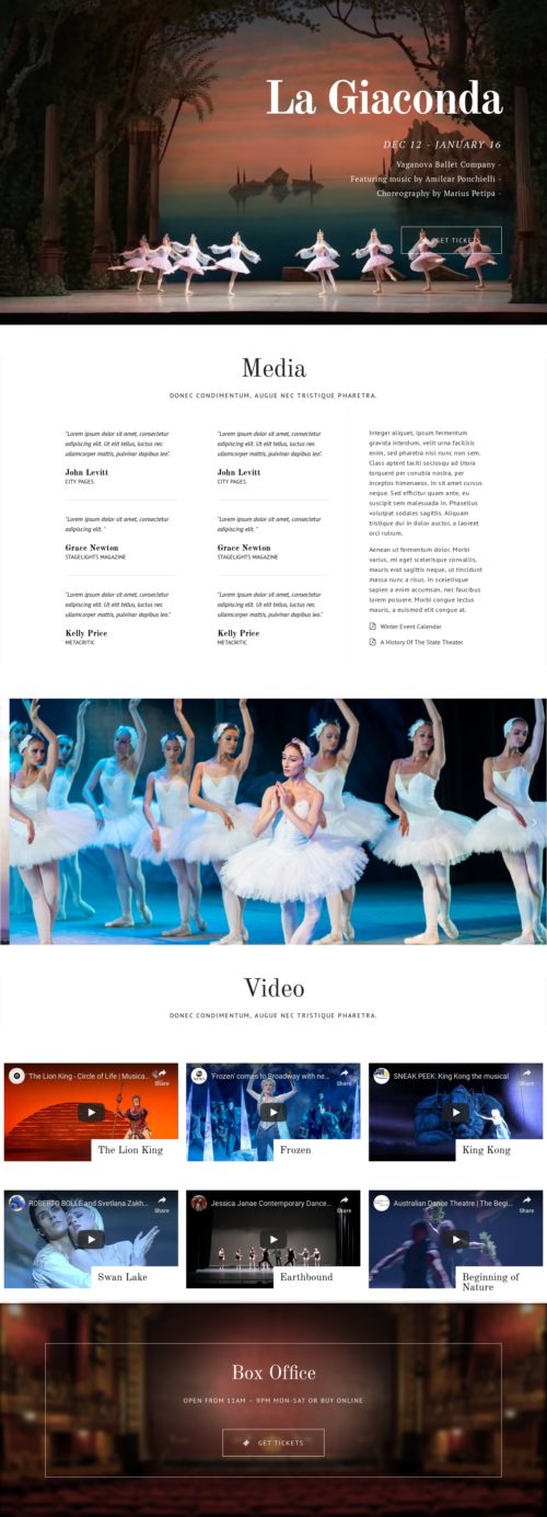 Theatre Company - Media