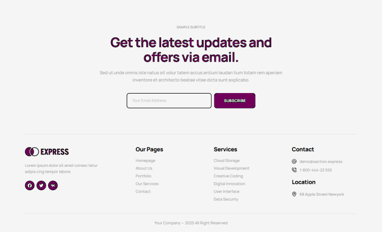 Footer c3491
