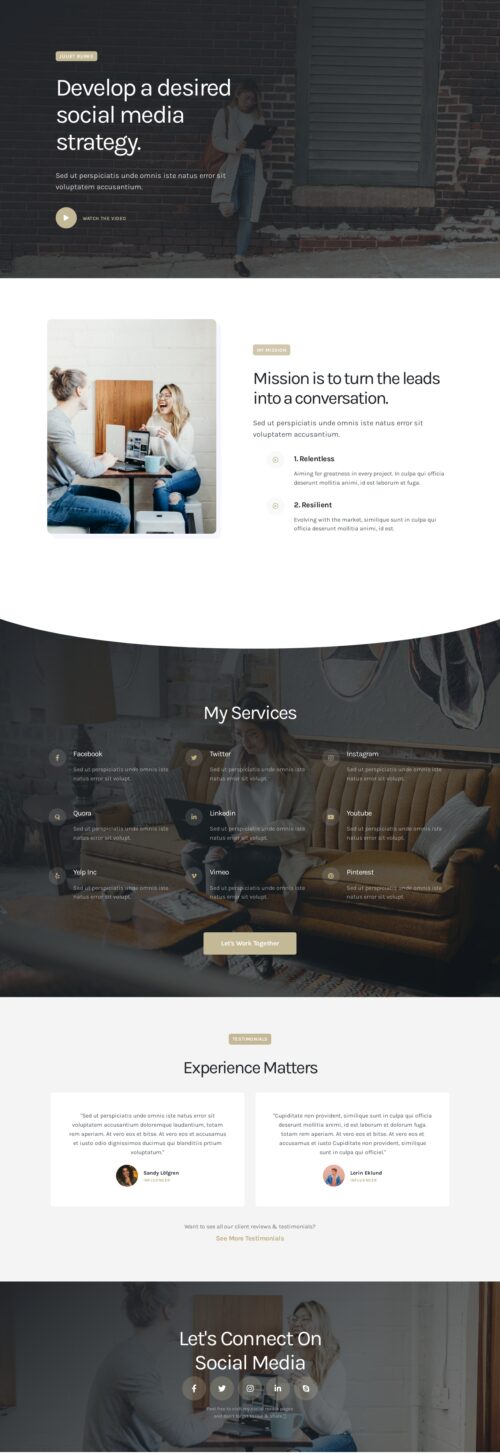 Social Media Consultant - Home 2