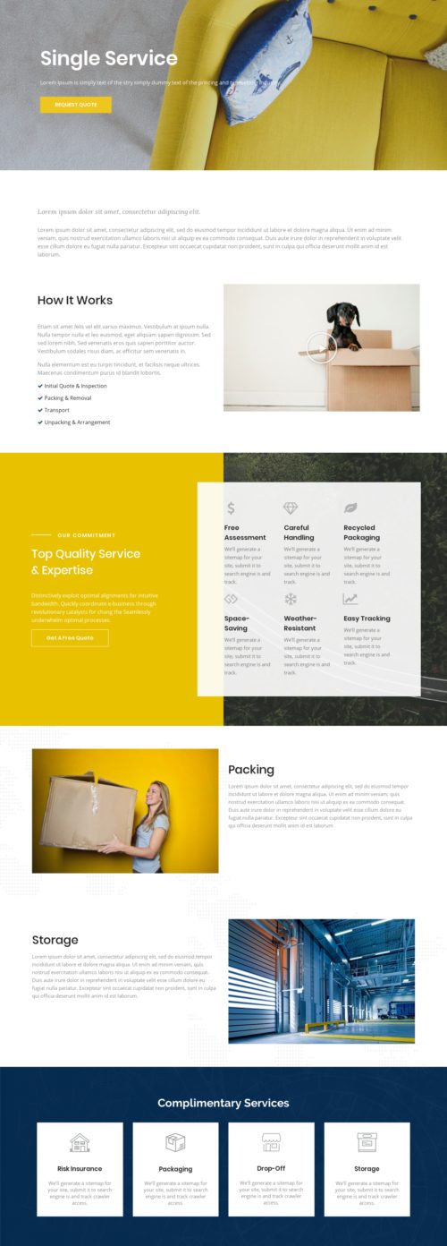 Moving Company - Single Service 2