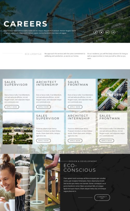Sustainable Housing - Careers