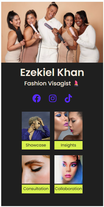 Link in Bio – Fashion Model