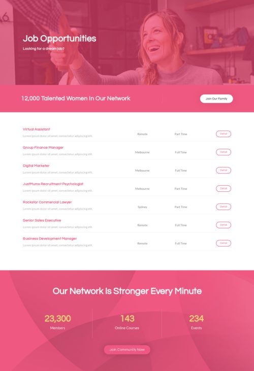 Women's Networking - Jobs 1
