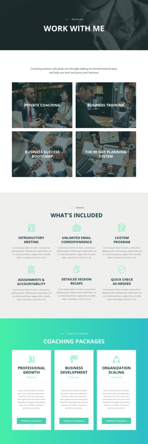 Business Coach - Work with me 1