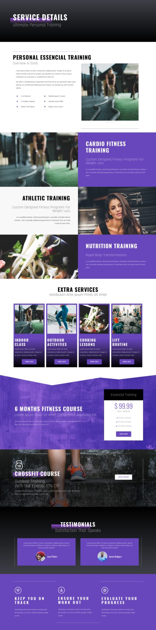 Personal Trainer - Service details