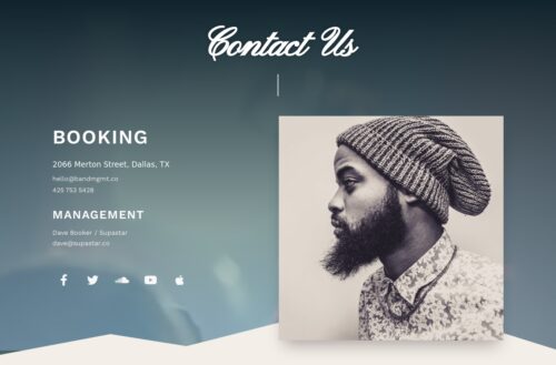 Musician - Contact Booking 