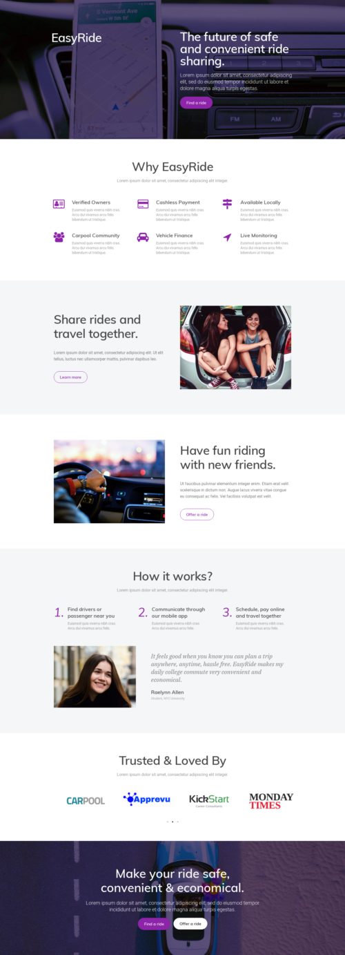 Local Ride Share - Home 1
