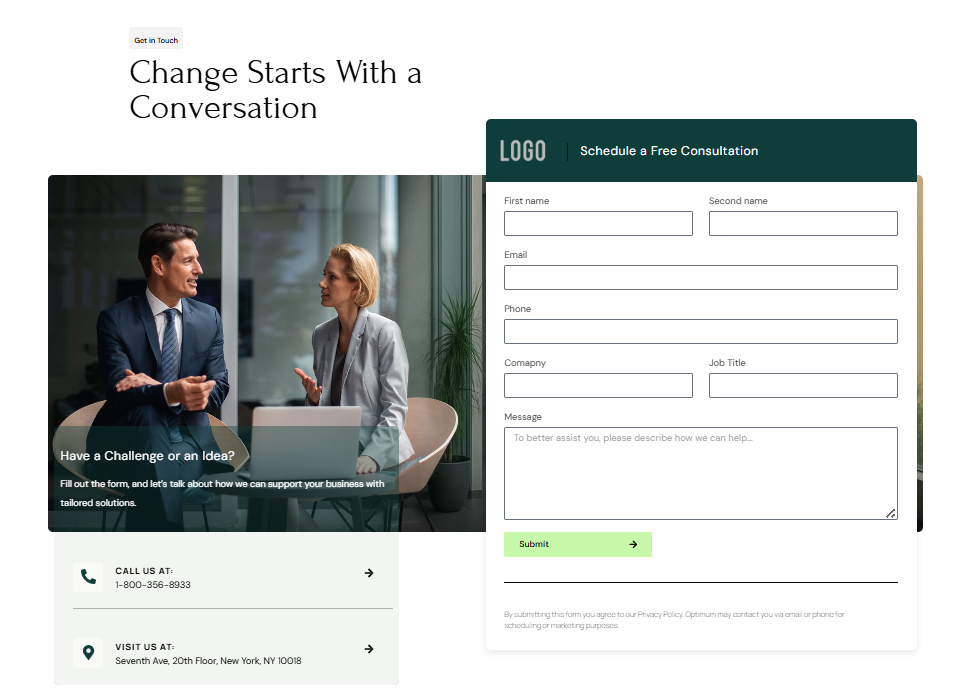 Business Consultant - 2 - Contact