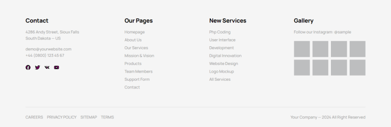 Footer c2474