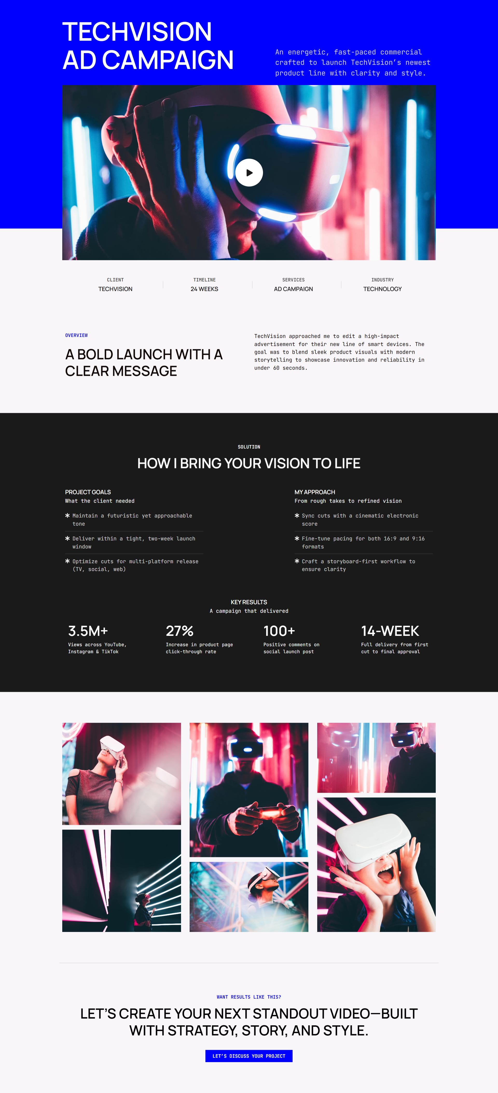 Video Editing Agency - Single Project Detail 1