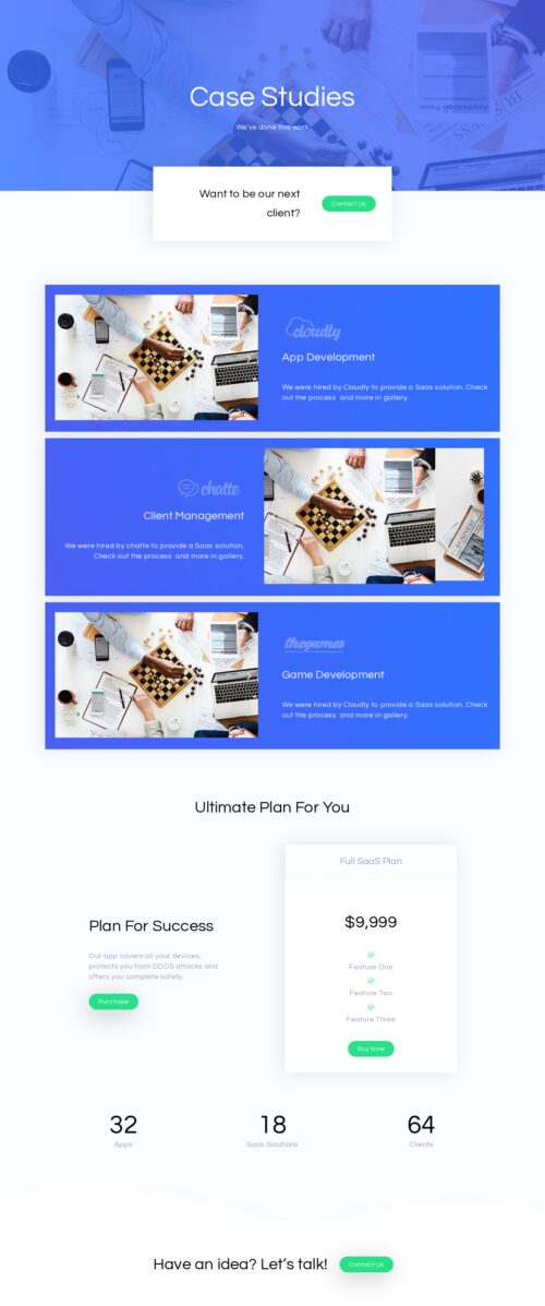 SaaS App - Case studies 