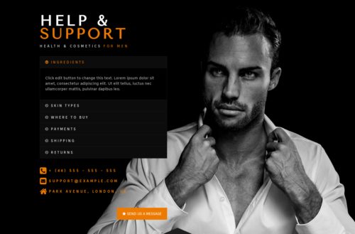 Men's Cosmetics - Contact