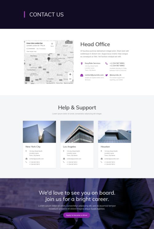 Local Ride Share - Contact
