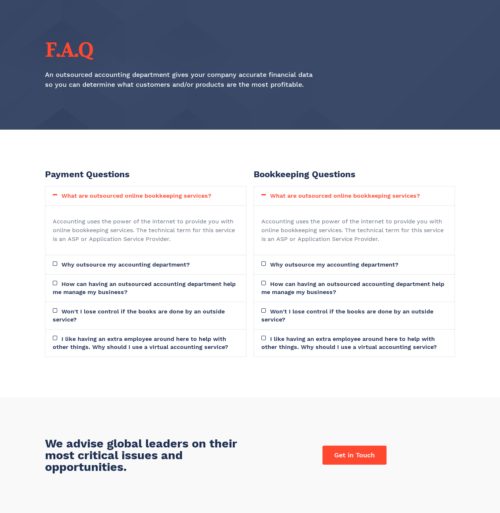 Accounting Business FAQ