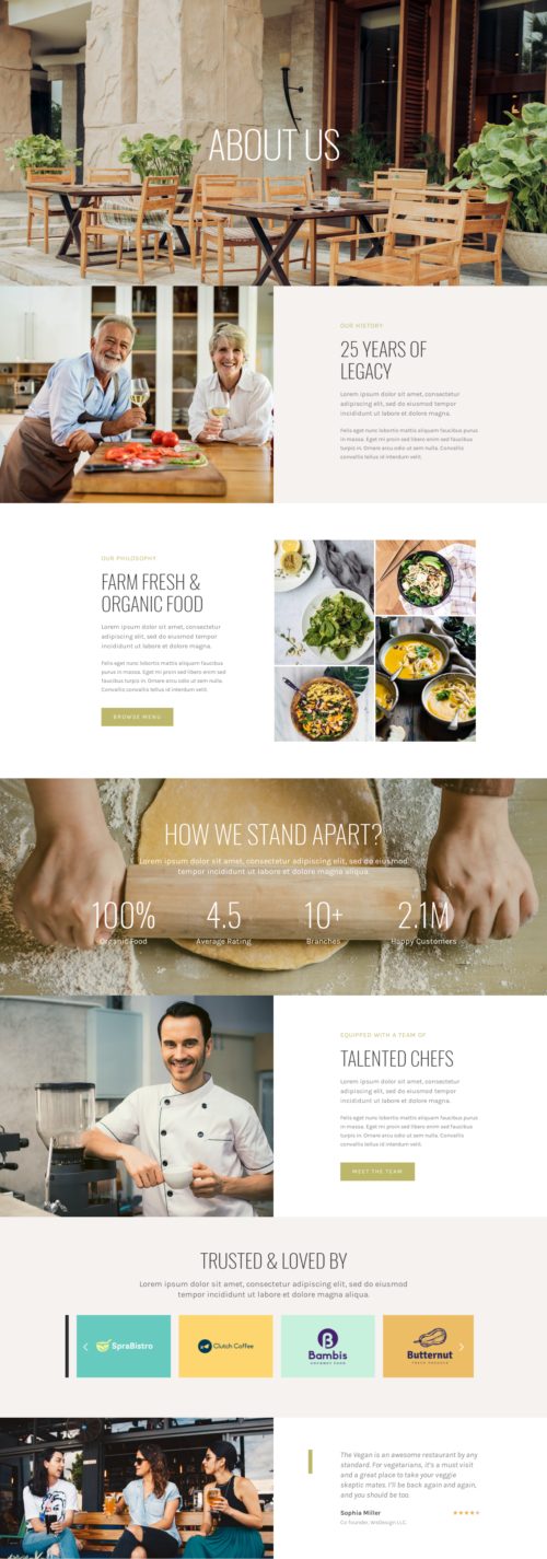 Vegan Restaurant - About Us