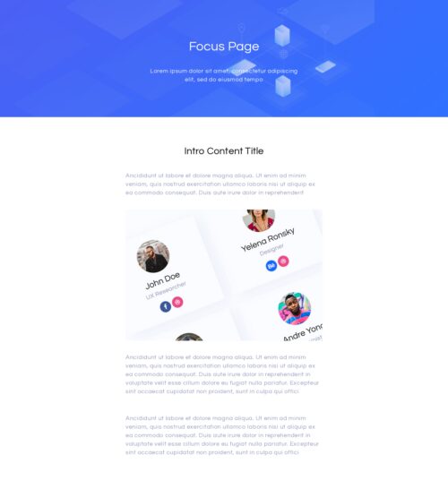 SaaS App - Focus