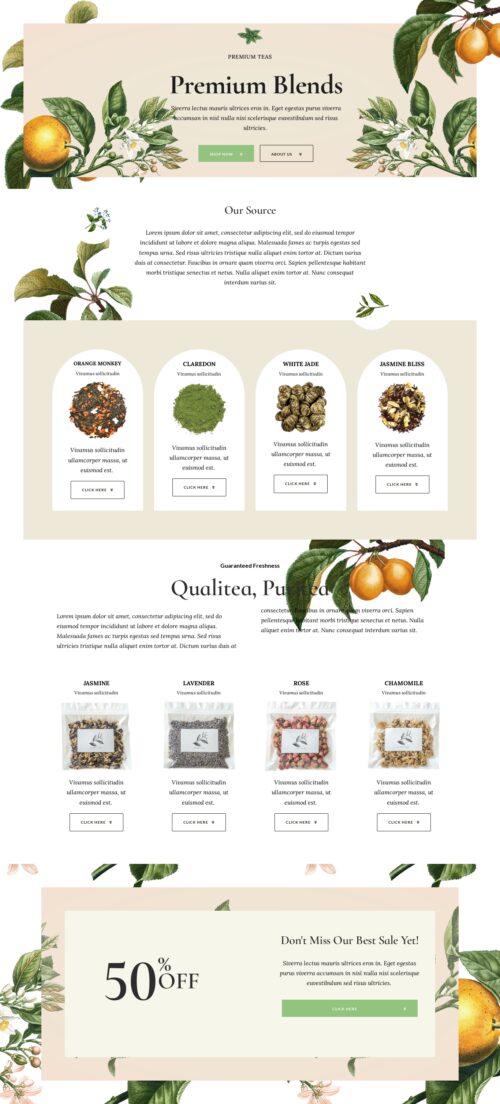 Tea Shoppe - Our blends 2