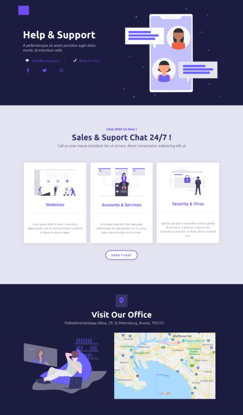 Internet Company - Contact Us