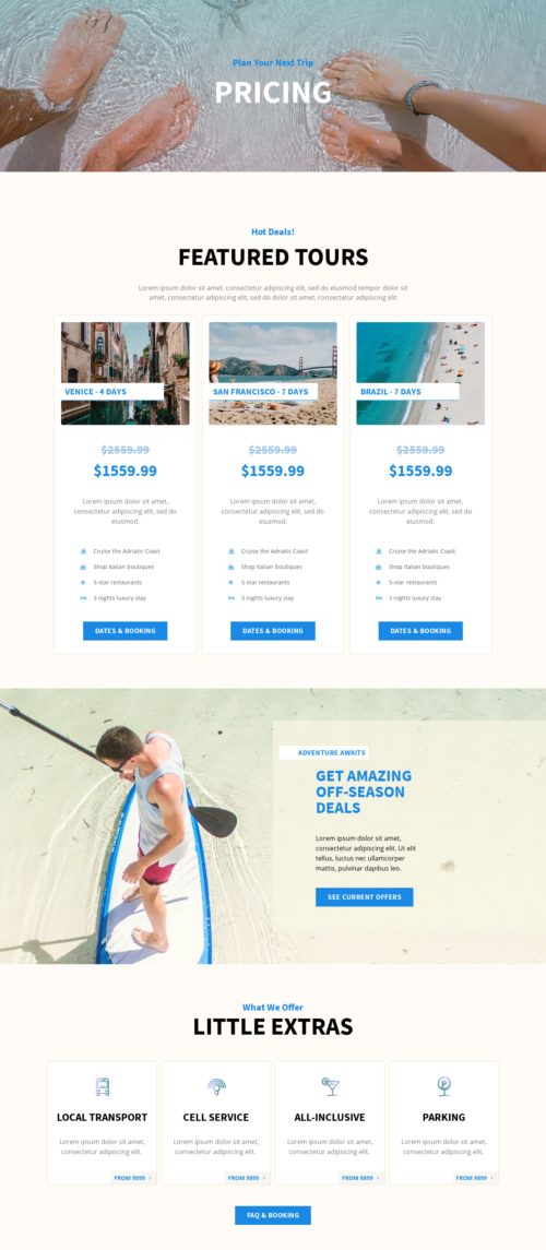 Travel Agency Pricing
