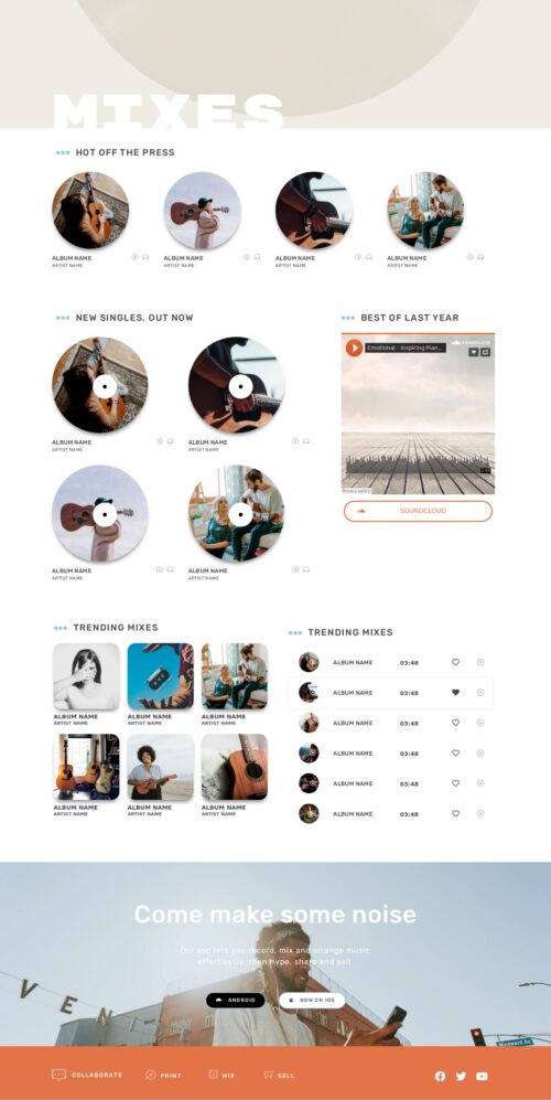 Music App - Mixes 2