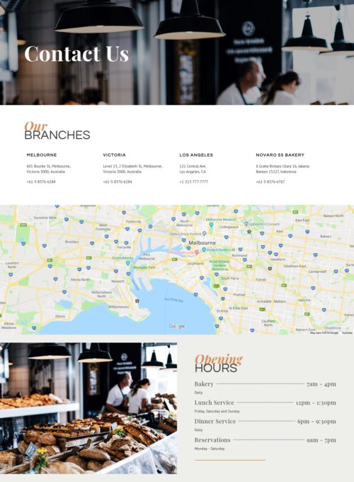 Bakery - Contact us